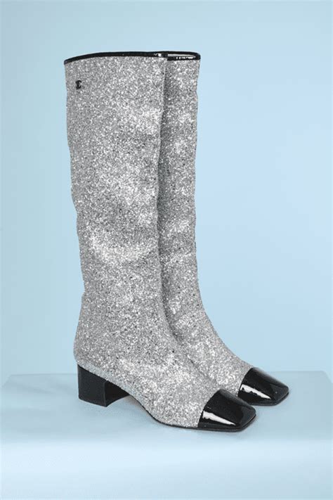 bottes chanel paillettes|Bottes Chanel en À paillettes pour Femme .